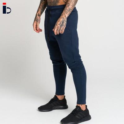 China Logo Plain Slim Fit Custom Athletics Breathable Sports Cargo Straight Blue Men's Cotton Elastic Winter Casual Gym Basics Jogger Pants for sale