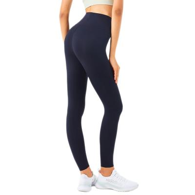 China Breathable In Running Logo Customized Quick Dry Woman's Fitness High Waist Pants Women's Yoga Leggings for sale