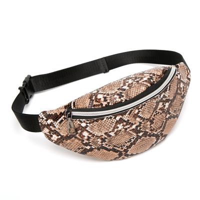 China Fashion Waist Bag Fashion Snake-Copy Shell Daily Fanny Pack With One Shoulder Bag for sale