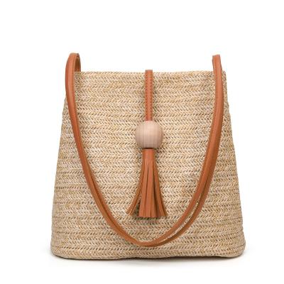 China New Straw Bag Girls Handbag Women Daily Handbag Made Rattan Straw Bag Women Handbags Shoulder Bag for sale