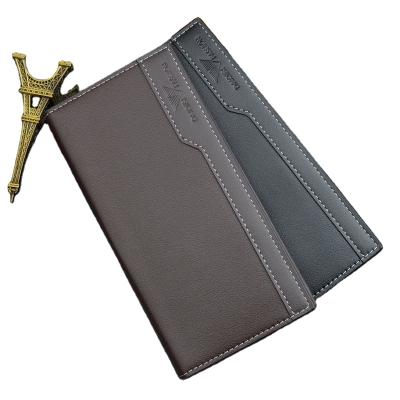 China Men's Wallet Men's Long Wallet Men's Long Wallet Large Capacity Card Slot Single Thin Soft Wallet Anti-theft Youth Leisure for sale