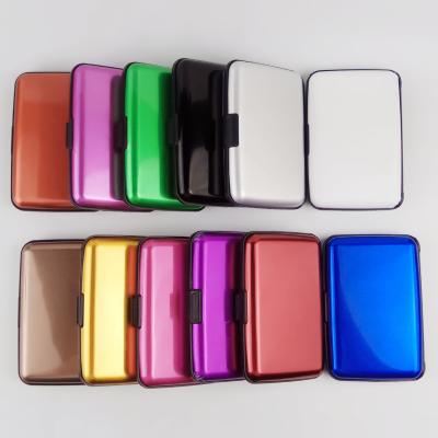 China Business Card Anti-theft Box Business Card Bag Credit Card Aluminum Alloy Bank Antimagnetic Card Box for sale