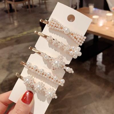 China Simple Decoration Fashion Hair Clip Pearl Hair Clips For Women Wedding Hair Accessories for sale