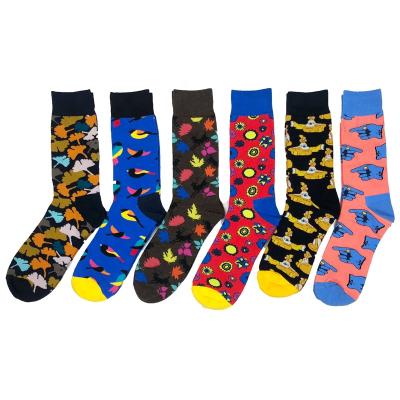 China Antibacterial Funny Socks Mens Cotton Knit Socks Custom Socks For Man for sale