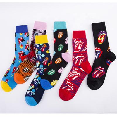 China Good Viable High Quality Custom Sock Cotton Man Fanncy Sock Dress Pattern Sock Mens for sale