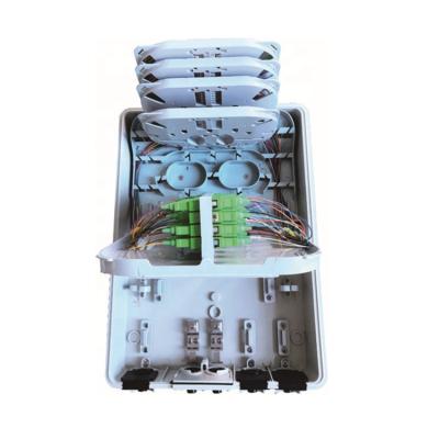 China FTTH Distribution Box 2022 PP FTTH ODB-24G 25*22*8 POL Mount Fiber Optic Access Terminal for sale