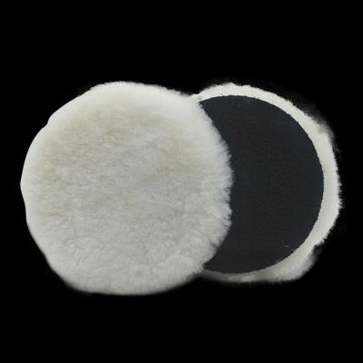 China Self-adhesive car body wool pad suitable for car polishing waxing polishing pad mirror surface result wool thickened polishing wheel for sale