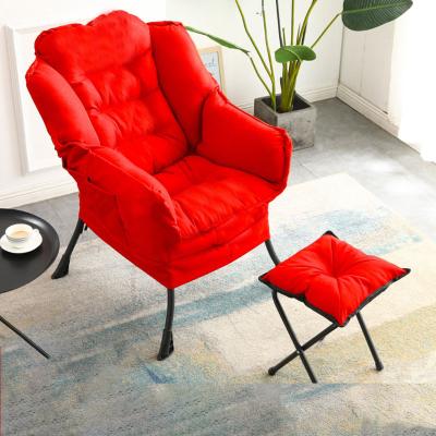 China Factory Adjustable Custom Modern Furniture Upholstered Velvet Fabric Leisure Sillas Hotel Armchair (Size) Simple Sofa Chair For Living Room for sale