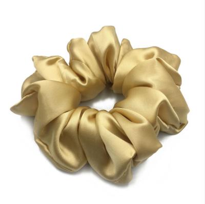 China Trendy Wholesale Fashion Women Hair Accessories Fabric Solid Colors Elastic Hair Ties Scrunchies for sale