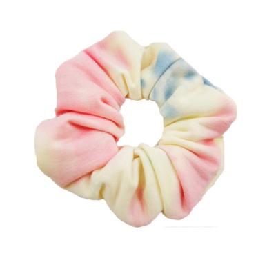 China 2020 fashion pink wholesale scrunchies neon scrunchies for women for sale