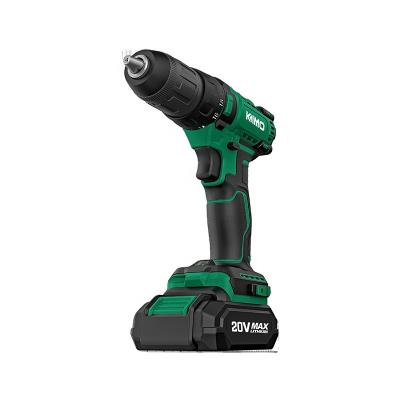 China Household KIMO Factory best-selling 18V brushless and cordless lithium electric drill with rechargeable battery for sale