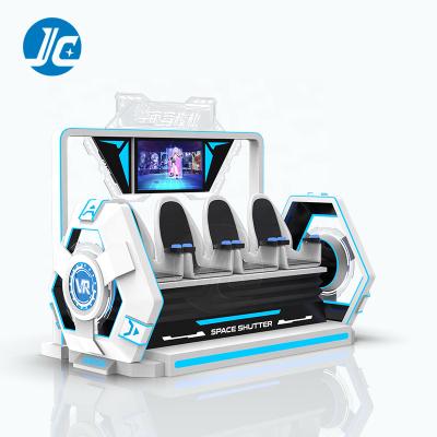 China Indoor commercial metal amusement park virtual reality 4 seats vr 9d cinema simulator chair machine vr 9d cinema for sale