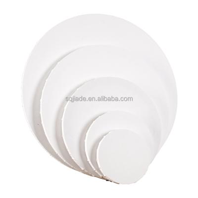 China Eco-Friendly Round Shape Wooden Stretched Artist Frame Empty Canvas For Painting for sale