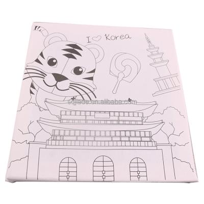 China Non-toxic 100%cotton kids scratch, 100% cotton canvas for sale