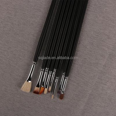 China Wholesale Cheap High Quality Wooden Artist Soft Bulk Handle Paint Brushes for sale