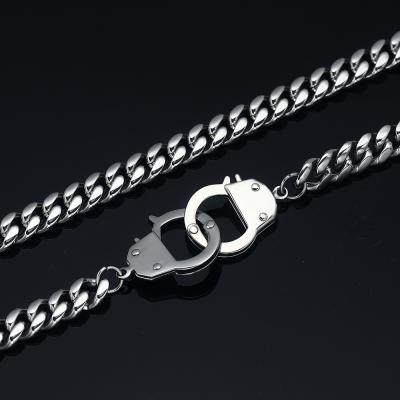 China Wholesale Hiphop Gold Neck Chain Designs Gold Jewelry 316l Stainless Steel Restriction Cuban Link Chain for sale