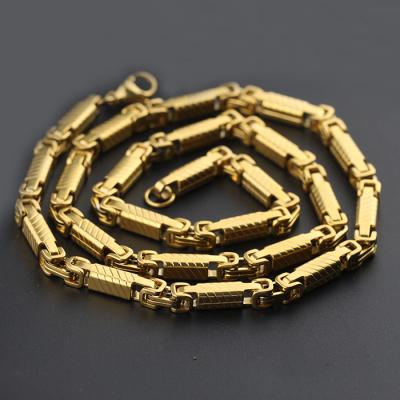 China Popular Personalized Hip Hop Mens New Style Pendant Gold Plated Stainless Steel Necklace for sale