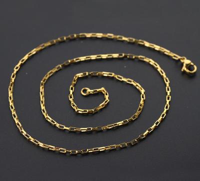 China Miss Jewelry Wholesale Gold 18k Hip Hop Link Chain Necklace Solid Jewelry for sale