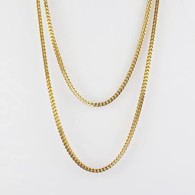 China Hip Hop Jewelry 6mm Hip Hop 8mm 10mm 5 Periods Gold Plating 18k Gold Rope Chain Men's Gold Chain for sale