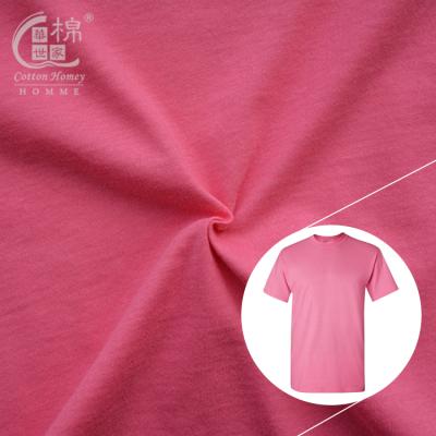 China Anti-static Online Sale High End Cotton Fabric Supplier 100% Single Warp China Single Jersey Knit Fabric For Casual Shirt for sale