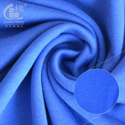 China 2020 Interlock Comfortability Interlock 40S High Quality Breathable And Antibacterial Smooth Line T-shirt Cotton Modal Fabric for sale