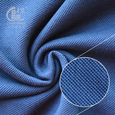 China Smooth And Tear Resistant 100% T-shirt Fabric Pique Cotton Fabric Twin-cord 50S Anti-Static Fabric for sale