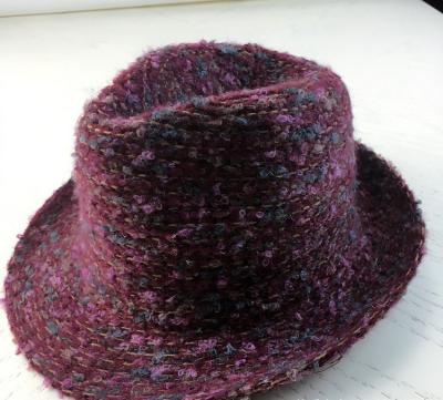 China Breathable JDD21 Hot selling Autumn and Winter British Knitted Mohair Jazz Hat for sale