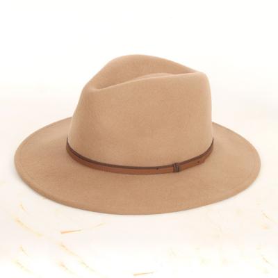 China Casual New Jazz Hat Solid Top Hat Women's English Style Retro Wool Hat for sale