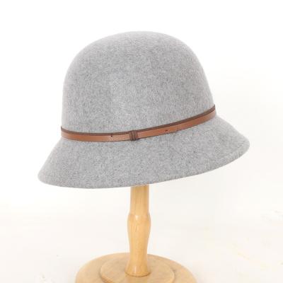 China Casual Wholesaling new custom Casual Top Hat Versatile Belt Decoration Basin Hat for sale