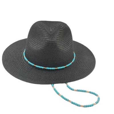 China Striped Wholesale Hot Style adjustable straw large brim empty top hat sun hats for sale