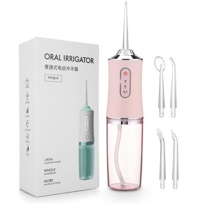 China IPX7 Waterproof Dental Water Flosser USB Rechargeable Portable Teeth Cleaning Device for sale