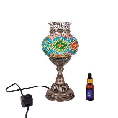 China Mid Century Turkish Turkish Tokin Mosaic Lamps RTS Aroma Lamps for sale