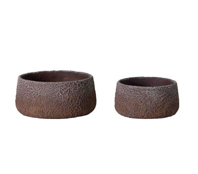 China Eco-Freindly Design Cement Flower Pot Planter Multiple Size Stone Antique Home and Garden Deco Used With Flower/Green Plant Round Shape for sale