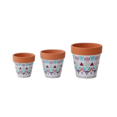 China Nordic Concrete Terracotta Flower Pot Indoor Flower Pots and Planters for Garden Decor Home and Garden Deco Plants Planting for sale