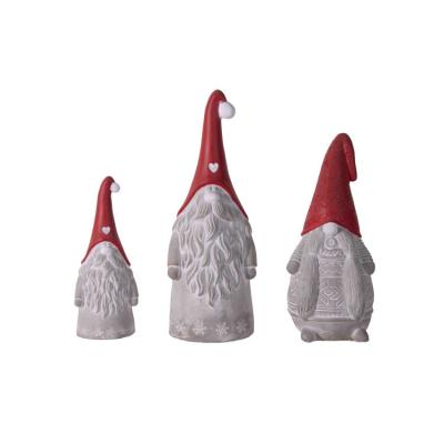 China Christmast Ornament Christmas Decoration Gift Santa Clause Christmas Tree Handmade Cement Material For Home Deco for sale