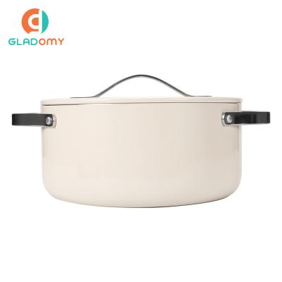 China Factory Stocked Manufacture Directly Sells Various Nonstick Pans Aluminum Pressed Casserole With Induction Bottom for sale