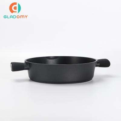 China Professional Manufacturer Stocked Hot Pot Die Casting Cookware Non Stick Aluminum Casserole Cookware Set for sale