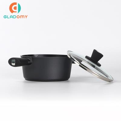 China Stocked 2022 Sale Aluminum Die Casting Hot Stove and Pot Pan Cookware Set for sale