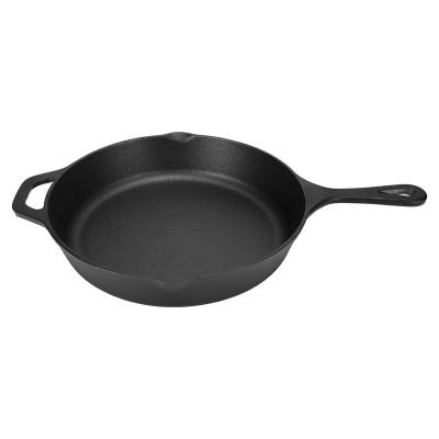 China Amazon Best Selling Stick Stocked Fry Pans No No Seasoned Pre- Coated Cast Iron Frying Pan for sale