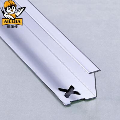 China Contemporary ceramic tile transition chrome profile to wood flooring for sale