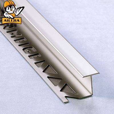 China T shape modern metal corner bead square bathroom / aluminum edg trim tile balconi profile for sale