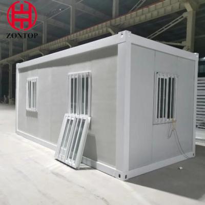 China El almacenamiento de lujo de Zontop fabricó la casa prefabricada del envase del perno prefabricado minúsculo moderno modular de dos pisos confeccionado en venta