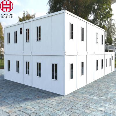 China Luxuriöser 20 Fuß stapelbarer Container Home Flat Pack komplett möbliert zu verkaufen