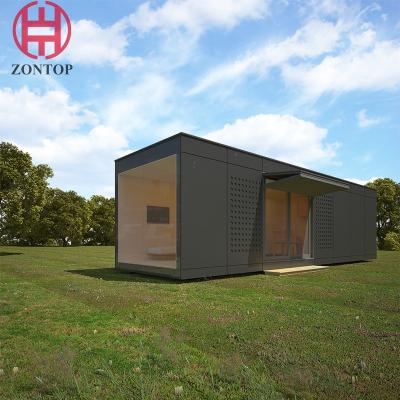 China Zontop Luxury Ready Smart Prefabricated House Office Booth 20ft Container  Prefabricated Homes Office House for sale