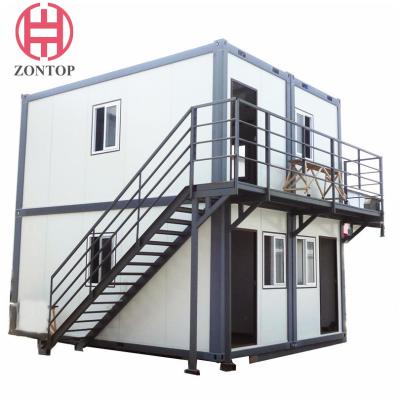 China Zontop Smart Prefabricated House Office Booth 20ft Container  Prefabricated Homes Office At Home for sale