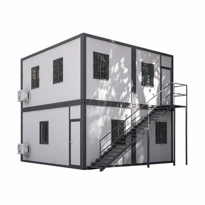 China Zontop Modern Luxury Quick Concrete Construction Complete Large Modular Prefab Glass House for sale