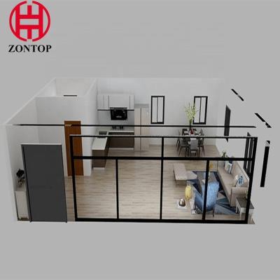 China 20ft 40ft Modular Prefab Metal Homes , 40 Feet Stackable Flat Pack House for sale