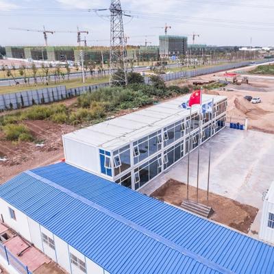 China Draagbare Luxe die volledig Geleverde Containerhuizen verscheept 40 Voet Geprefabriceerd huis Te koop