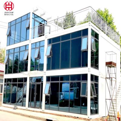 China Snel bouw Geleverd Modern Ontwerp Concrete 20Ft 40Ft van Containerhuizen Te koop