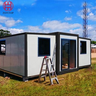 China Casa prefabricada solar plegable del envase del aislamiento de la casa extensible de lujo del envase en venta